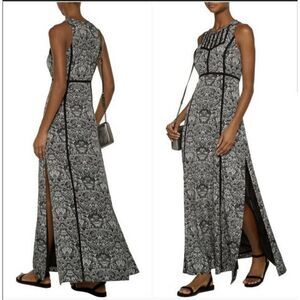 IRO Women’s Black/White Ridge Maxi Night Out Dress Size 36